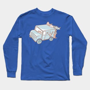 Kitty Cat Milk Truck Long Sleeve T-Shirt